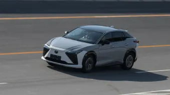 Lexus RZ with multiple car simulations